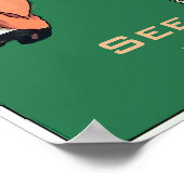 Spaghettini Pasta Man en Machine, tekst bewerken Poster (Hoek)