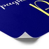 SPAGHETTIPARTY, ITALIAANSE KEUKEN ,paars Poster (Hoek)