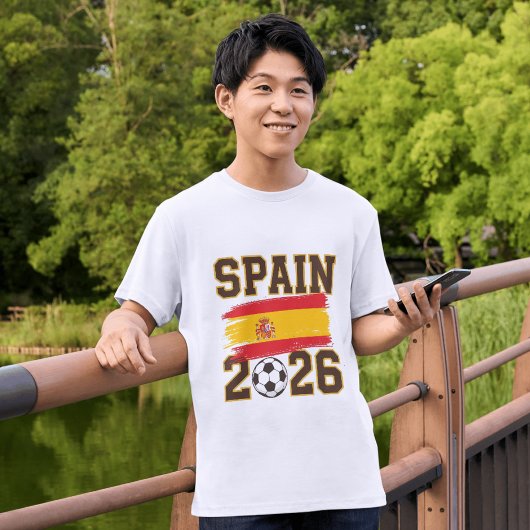 Spain 2026 Soccer Design T-shirt