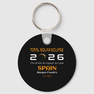 Spain Basque Country Total Solar Eclipse August Sleutelhanger