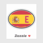 SPAIN Espana Spanish Vehicle ID Flag Sticker (Feuille)