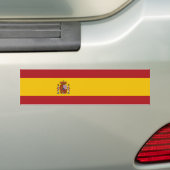 Spain Flag Bumpersticker (Op auto)