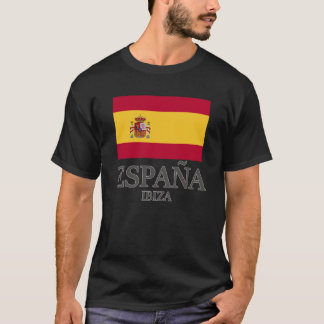 Spain Ibiza Flag Travel Europe Holiday T-shirt