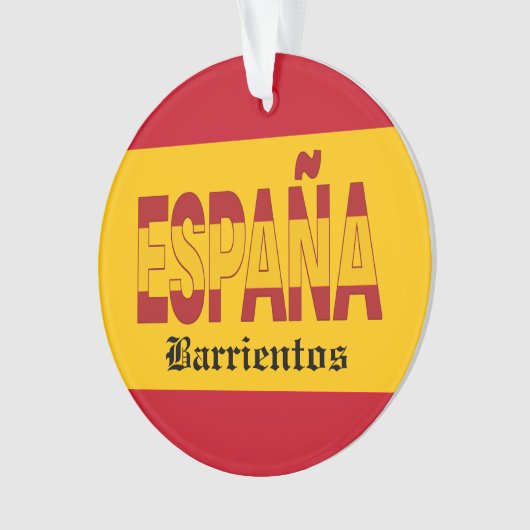 SPAIN Monogram - SEE BACK!  Ornament (voorkant)
