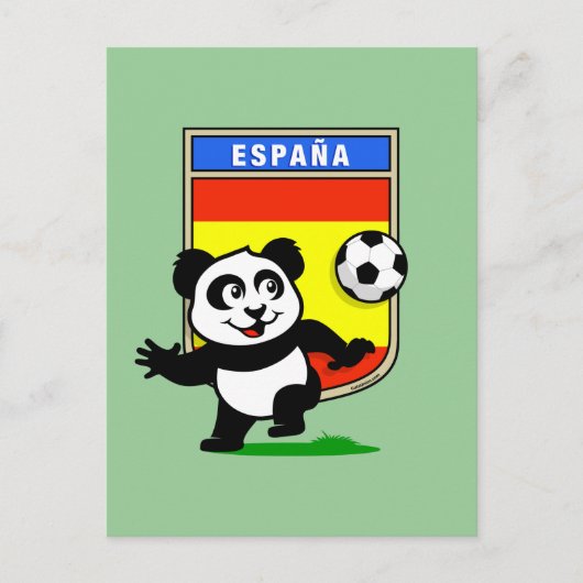 Spain Panda Briefkaart (Voorkant)