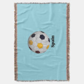 Spain soccer  deken (Voorkant Verticaal)