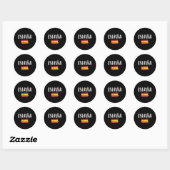 Spain Soccer FC Ronde Sticker (Vel)