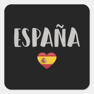 Spain Soccer FC Vierkante Sticker