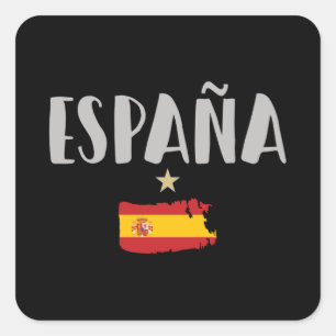Spain Soccer FC Vierkante Sticker