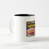 Spam-Mok Tweekleurige Koffiemok (Voorkant links)