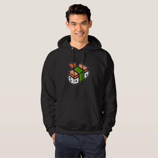 Spam Musubi Food Instruction Diagram Japans Hawa Hoodie (Voorkant volledig)