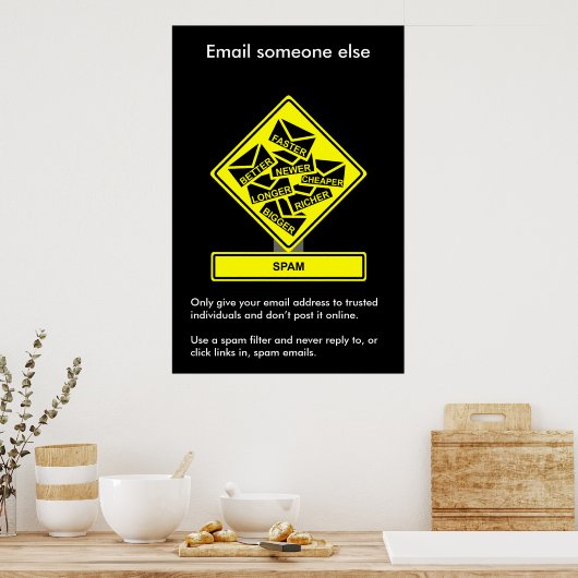 Spam Security Awareness Poster (Keuken)