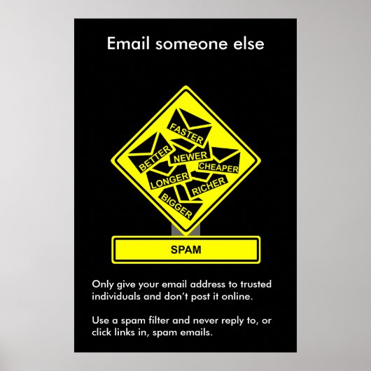 Spam Security Awareness Poster (Voorkant)