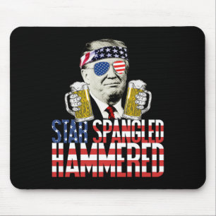 Spangled Hammered President Donald Trump Bierliefd Muismat