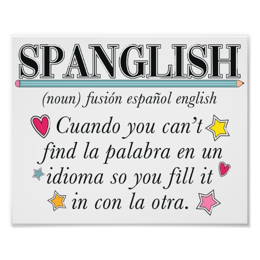 Spanglish Poster (Voorkant)