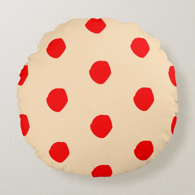 Spaniard polka dots Round Pillow Rond Kussen (Voorkant)