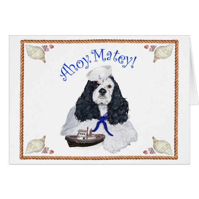 Spaniel Cocker Américain Marin (Devant horizontal)