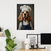 Spaniel Cocker Anglais en Affiche de Chapeau de Cu (Bureau à domicile)