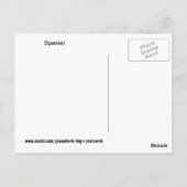 Spaniel Dog Briefkaart (Achterkant)