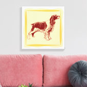 Spaniel Dog Canvas Afdruk (Insitu (Woonkamer))