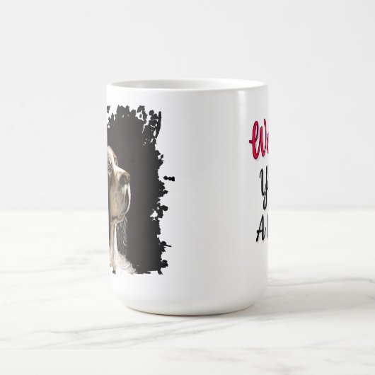Spaniel dog love mug  (Centre)