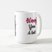 Spaniel dog love mug  (Devant droit)
