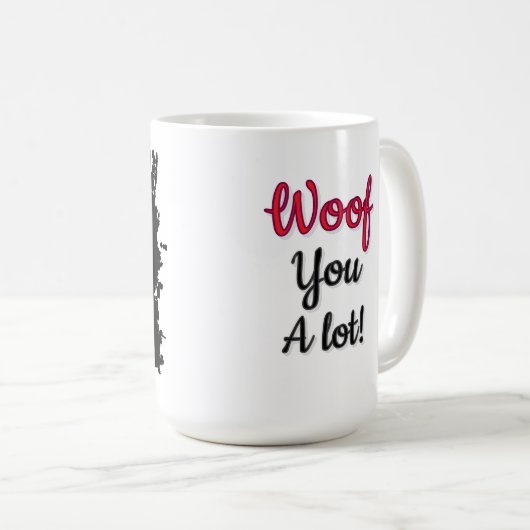 Spaniel dog love mug  (Devant droit)