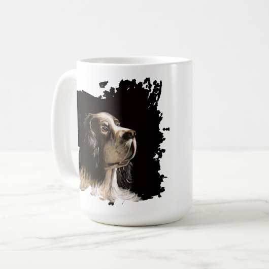 Spaniel dog love mug  (Devant gauche)