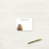 Spaniel Dog Post-it® Notes (Op bureau)