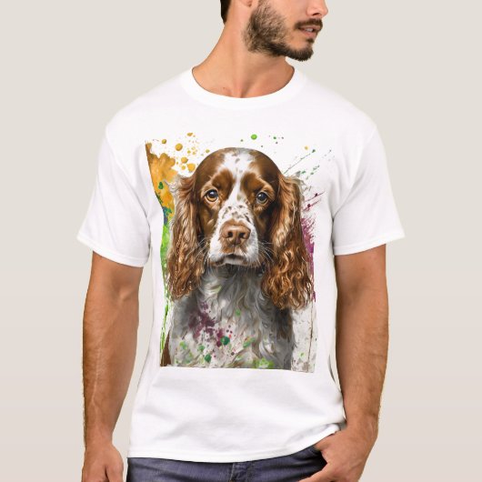 Spaniel Dog T-shirt (Voorkant)