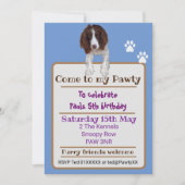 Spaniel hond King Charles Springer Kaart (Voorkant)