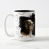 Spaniel hond liefde mok (Links)