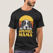 Spaniel Mama Schattig Engels Cocker Spaniel Puppy T-shirt (Voorkant)