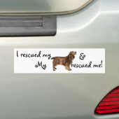 Spaniel voor reddingsveld bumpersticker (Op auto)