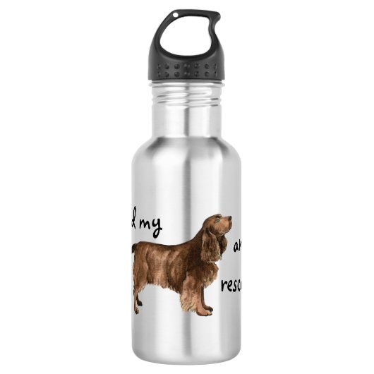 Spaniel voor reddingsveld waterfles (Voorkant)
