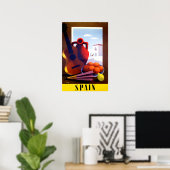 Spanish Art Spain Travel Poster Print  (Bureau à domicile)
