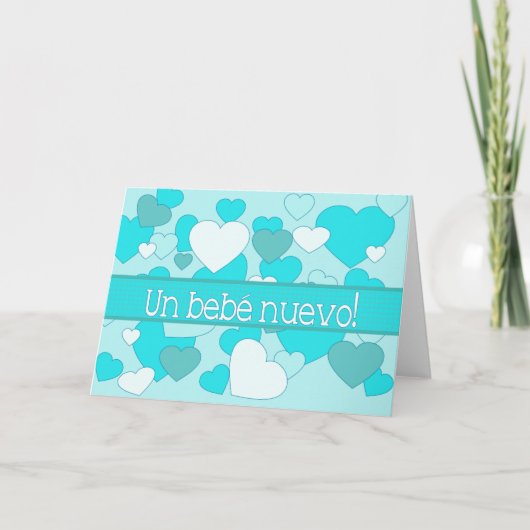 spanish Baby Boy Birth koninklijke bekendmaking Aankondiging (Voorkant)