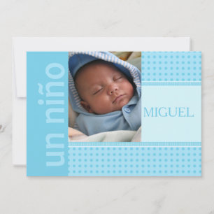 spanish Baby Boy Birth koninklijke bekendmaking Aankondiging