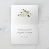 Spanish Boho Wedding Thank you card Bedankkaart (Binnen)