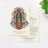 Spanish Catholic Guadalupe Wedding Holy Card (Bureau)