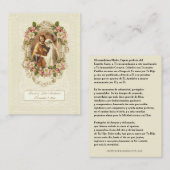 Spanish Catholic Wedding Prayer Holy Card Visitekaartje (Voorkant / Achterkant)