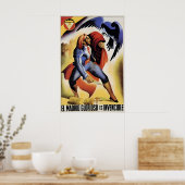 Spanish Civil War Poster Madrid is Invincible, UGT (Cuisine)