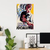 Spanish Civil War Poster POUM Unity! Discipline! (Bureau à domicile)