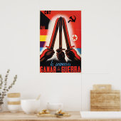 Spanish Civil War Poster The first thing is to win (Cuisine)
