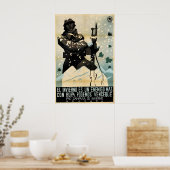 Spanish Civil War Poster Winter is Another Enemy (Cuisine)