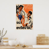 Spanish Civil War Propaganda Poster Robbery (Cuisine)