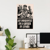 Spanish Civil War Propaganda Poster The artists (Bureau à domicile)