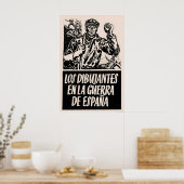 Spanish Civil War Propaganda Poster The artists (Cuisine)