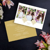 Spanish Cute Luxurious Flourish Gold Ornament Kaart