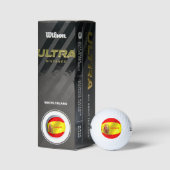 Spanish Flag Design Golfballen (Verpakking)